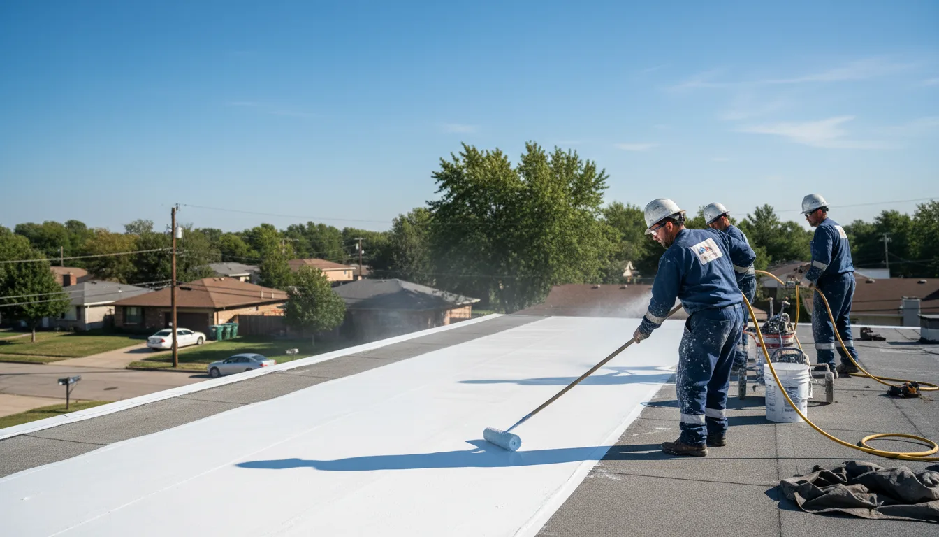 Commercial roof coating in Belleville, WI near me